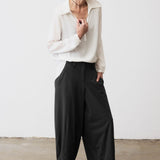 Petite Carefree Wide Leg Pants