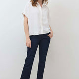 The Petite Crop Mid-Rise Straight Jeans