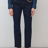 The Petite Crop Mid-Rise Straight Jeans