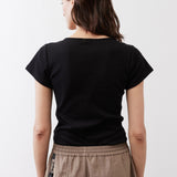 Dipped Square Neck Top