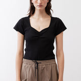 Dipped Square Neck Top