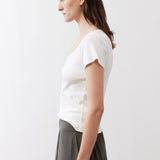Dipped Square Neck Top