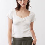Dipped Square Neck Top