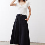 Dipped Square Neck Top