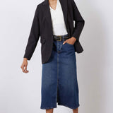 The Iconic Denim Midi Skirt