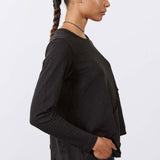 Inner Glow Asymmetric Long Sleeve Top