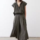 The Light Poplin Cargo Skirt Pants