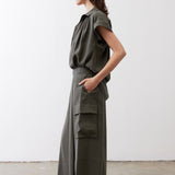 The Light Poplin Cargo Skirt Pants