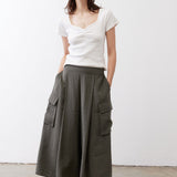 Dipped Square Neck Top