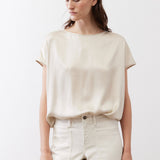 Almost A Tee Silk Blouse