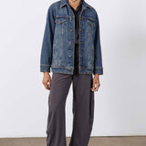 Long Line Denim Jacket