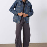 Long Line Denim Jacket
