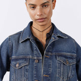 Long Line Denim Jacket