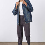 Long Line Denim Jacket
