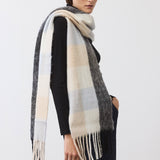 The Plaid Wool Mohair Scarf