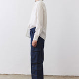 The Petite Off Duty Light Denim Cargo Pants