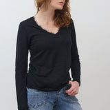 Out from Under Lace Trim Long Sleeve