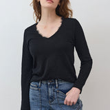 Out from Under Lace Trim Long Sleeve