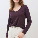 Out from Under Lace Trim Long Sleeve