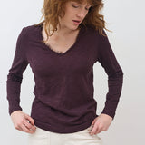 Out from Under Lace Trim Long Sleeve