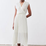 Perfect Pleated Wrap Dress
