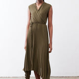 Perfect Pleated Wrap Dress