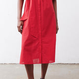 Pintuck Poplin Dress