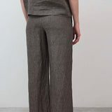 Pull-On Wide Leg Linen Pants