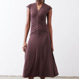 The Ruched Midi Dress