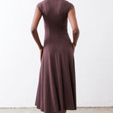 The Ruched Midi Dress