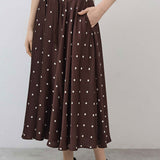 Silky Pull-On Maxi Skirt