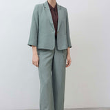 The Silk Linen Shrunken Blazer