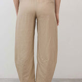 The Uptown Loose Silk Linen Pants