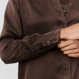 Washable Silk Button Down Top