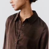 Washable Silk Button Down Top