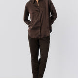 Washable Silk Button Down Top
