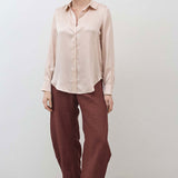 Washable Silk Button Down Top