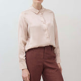 Washable Silk Button Down Top