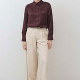 Washable Silk Button Down Top