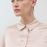 Washable Silk Button Down Top