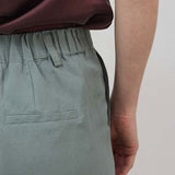 The Belted Wide Leg Silk Linen Trousers