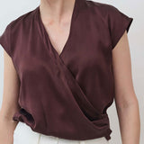 The Wrap Washable Silk Top